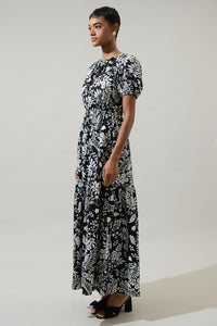 Pine Hill Floral Becca Tiered Maxi Dress