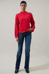 Macie Jane Mock Neck Sweater