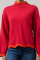 Macie Jane Mock Neck Sweater