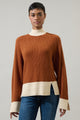 Paula Colorblock Wide Sleeve Sweater