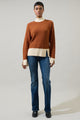 Paula Colorblock Wide Sleeve Sweater