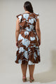 Zico Floral Dynamite Button Midi Dress Curve