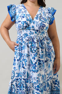 Salema Floral Zayla Midi Dress Curve