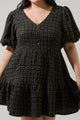 Carrol Zaylee Tweed May Tiered Mini Dress Curve