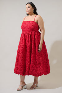 Arielle Jacquard Belle Strapless Maxi Dress Curve