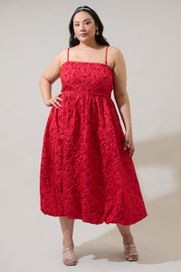 Arielle Jacquard Belle Strapless Maxi Dress Curve