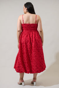 Arielle Jacquard Belle Strapless Maxi Dress Curve