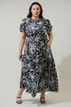 Pine Hill Floral Becca Tiered Maxi Dress Curve