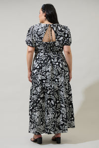 Pine Hill Floral Becca Tiered Maxi Dress Curve