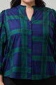 Harrisville Plaid Ima Button Up Top Curve