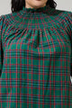 Jace Plaid Verity Smocked Top Curve