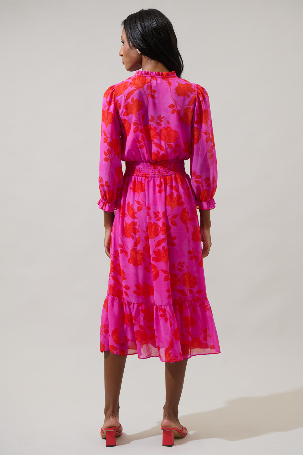 kensie long sleeve dress kensie Women's Printed Long-Sleeve Dress