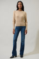 Sierra Puff Sleeve Ribbed Sweater