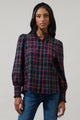 Chapman Plaid Split Neck Top