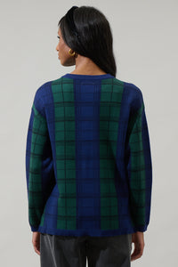 Allen Plaid Dansby Window Pane Sweater