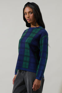 Allen Plaid Dansby Window Pane Sweater