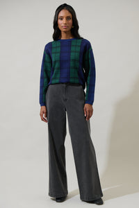 Allen Plaid Dansby Window Pane Sweater