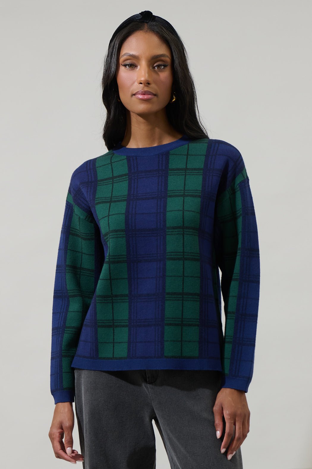 Clear Sapphire Raz Flavor Review Allen Plaid Dansby Window Pane Sweater EMERALD-MULTI / XL by Sugarlips Clear Sapphire Raz Flavor Review Allen Plaid Dansby Window Pane Sweater EMERALD-MULTI / XL by Sugarlips