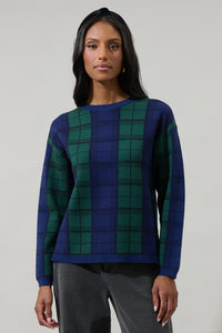 Allen Plaid Dansby Window Pane Sweater