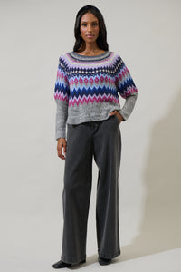 Daria Fair Isle Crewneck Sweater