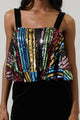 Jaen Striped Sequin Tank Top