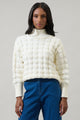 Talia Embroidered Mock Neck Sweater