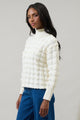 Talia Embroidered Mock Neck Sweater