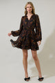 Larba Floral Paxton Balloon Sleeve Mini Dress