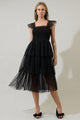 Valle Vista Tulle Smocked Midi Dress