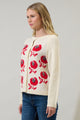 Peralta Floral Cropped Cardigan