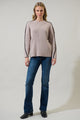 Artesia Crewneck Whipstitch Sweater