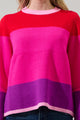 Delanie Multi Color Bell Sleeve Sweater