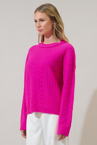 Pammie Knit Dropped Long Sleeve Sweater