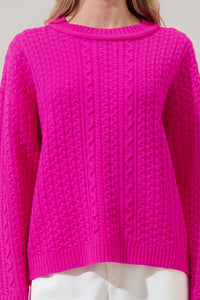 Pammie Knit Dropped Long Sleeve Sweater