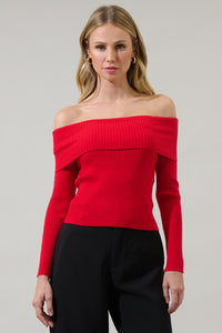 Perrey Off the Shoulder Sweater