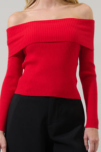 Perrey Off the Shoulder Sweater