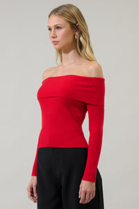 Perrey Off the Shoulder Sweater