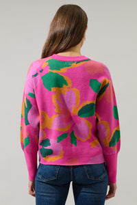 Ruthy Fresh Pick Floral Puff Sleeve Sweater