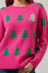 Under the Tree Sequin Crewneck Sweater