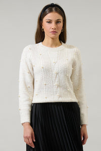 Wynter Pearl Dropped Shoulder Sweater