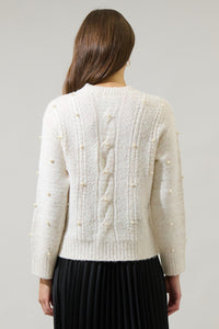 Wynter Pearl Dropped Shoulder Sweater