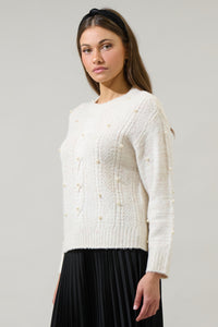 Wynter Pearl Dropped Shoulder Sweater