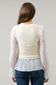 Willette Ruffle Sweater Vest Top