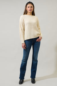 Pammie Knit Dropped Long Sleeve Sweater