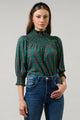 Jace Plaid Verity Smocked Top