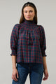 Jace Plaid Verity Smocked Top