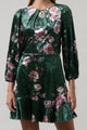 Sharon Floral Lobelia Dolman Sleeve Mini Dress