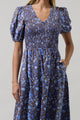 Bruceton Floral Brenty Smocked Midi Dress