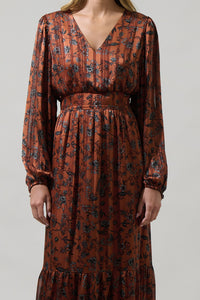 Leoben Floral Kent Long Sleeve Maxi Dress