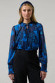 Bluford Floral Verona Split Neck Blouse